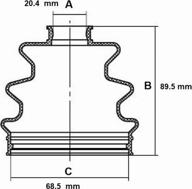 Red Line 59DA000 - Bellow, drive shaft autospares.lv