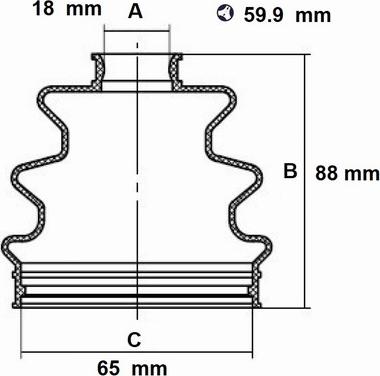 Red Line 59DW002 - Bellow, drive shaft autospares.lv