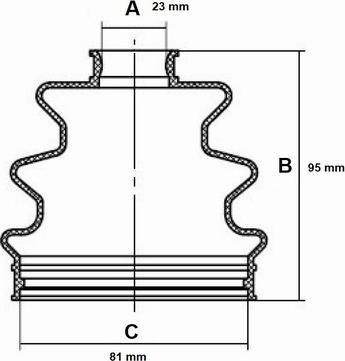 Red Line 59HO006 - Bellow, drive shaft autospares.lv