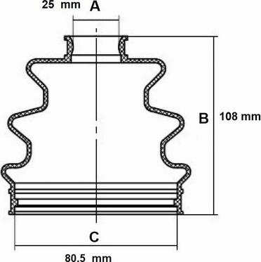 Red Line 59KI008 - Bellow, drive shaft autospares.lv