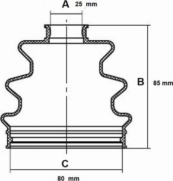 Red Line 59MI000 - Bellow, drive shaft autospares.lv