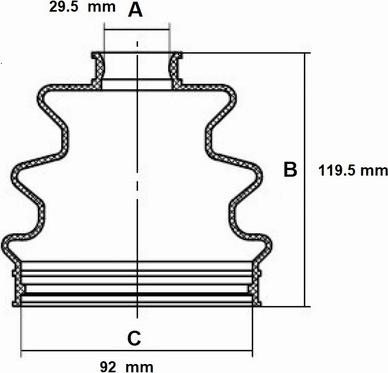 Red Line 59TO018 - Bellow, drive shaft autospares.lv