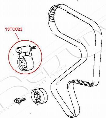 Red Line 13TO023 - Tensioner, timing belt autospares.lv