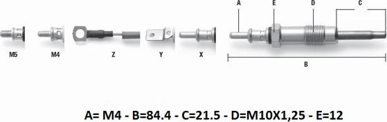 Red Line 22NI004 - Glow Plug autospares.lv