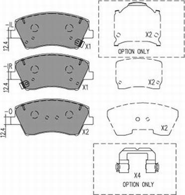 Red Line 27KI072 - Brake Pad Set, disc brake autospares.lv