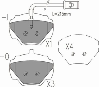 Red Line 27RV004 - Brake Pad Set, disc brake autospares.lv