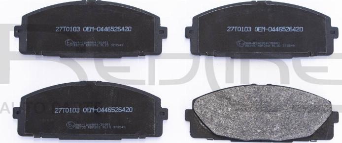 Red Line 27TO103 - Brake Pad Set, disc brake autospares.lv