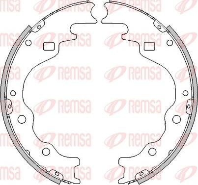 Remsa 4497.00 - Brake Shoe, Drum brakes autospares.lv