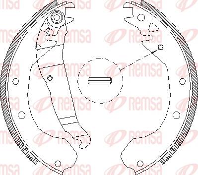 Remsa 4090.00 - Brake Shoe, Drum brakes autospares.lv