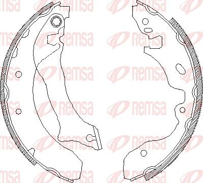 Remsa 4042.00 - Brake Shoe, Drum brakes autospares.lv