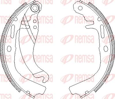 Remsa 4065.00 - Brake Shoe, Drum brakes autospares.lv