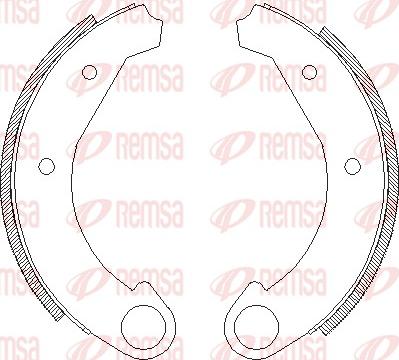 Remsa 4005.00 - Brake Shoe, Drum brakes autospares.lv