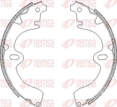 Remsa 4008.00 - Brake Shoe, Drum brakes autospares.lv