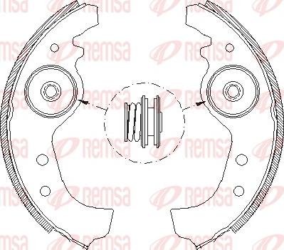 Remsa 4015.01 - Brake Shoe, Drum brakes autospares.lv