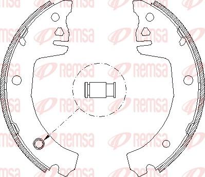 Remsa 4198.00 - Brake Shoe, Drum brakes autospares.lv