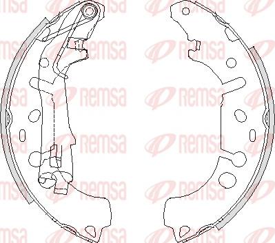 Remsa 4192.00 - Brake Shoe, Drum brakes autospares.lv