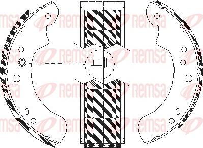 Remsa 4112.00 - Brake Shoe, Drum brakes autospares.lv