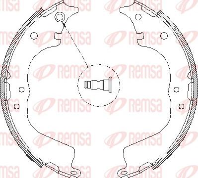 Remsa 4134.00 - Brake Shoe, Drum brakes autospares.lv