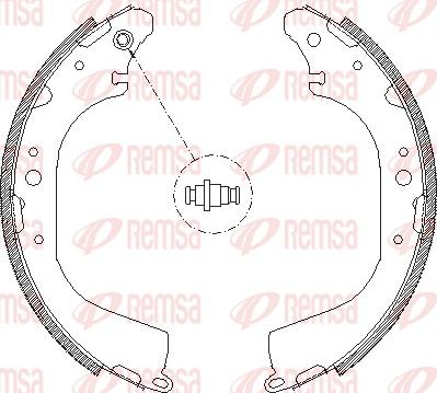 Remsa 4172.01 - Brake Shoe, Drum brakes autospares.lv