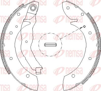 Remsa 4396.01 - Brake Shoe, Drum brakes autospares.lv