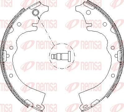 Remsa 4360.01 - Brake Shoe, Drum brakes autospares.lv