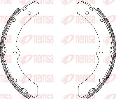 Remsa 4311.00 - Brake Shoe, Drum brakes autospares.lv