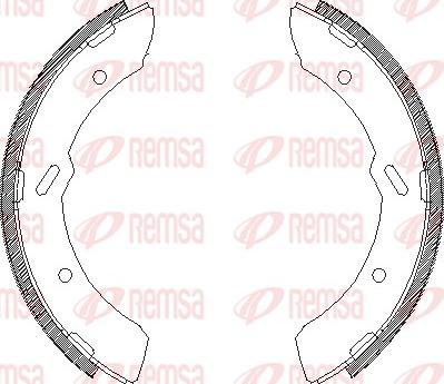 Remsa 4313.00 - Brake Shoe, Drum brakes autospares.lv