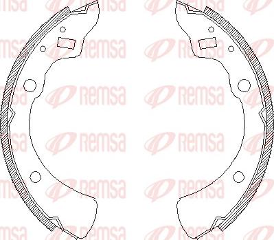 Remsa 4330.00 - Brake Shoe, Drum brakes autospares.lv