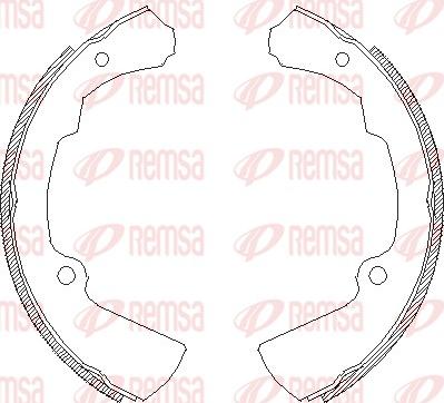 Remsa 4378.00 - Brake Shoe, Drum brakes autospares.lv