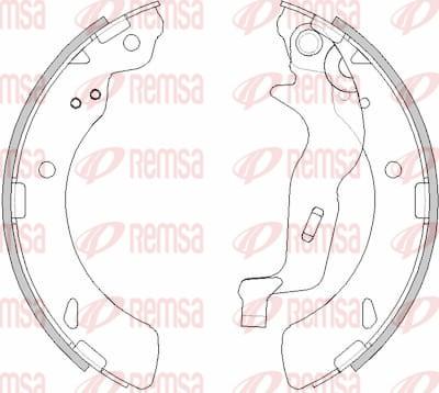 Remsa 4294.00 - Brake Shoe, Drum brakes autospares.lv