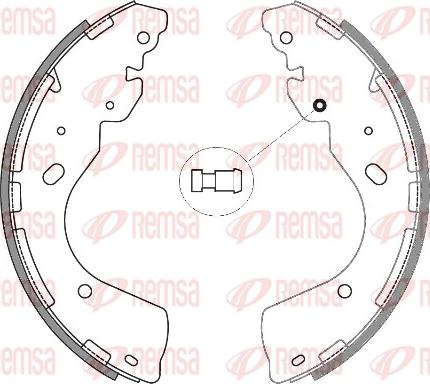 Remsa 4246.00 - Brake Shoe, Drum brakes autospares.lv