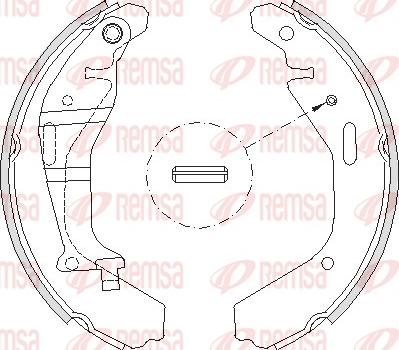 Remsa 4202.00 - Brake Shoe, Drum brakes autospares.lv