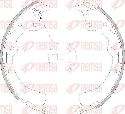 Remsa 4217.00 - Brake Shoe, Drum brakes autospares.lv