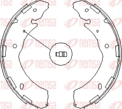 Remsa 4236.00 - Brake Shoe, Drum brakes autospares.lv