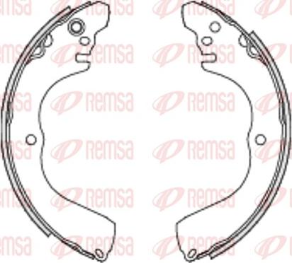 Remsa 4233.00 - Brake Shoe, Drum brakes autospares.lv