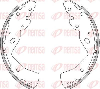 Remsa 4232.01 - Brake Shoe, Drum brakes autospares.lv