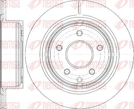 Remsa 6998.10 - Brake Disc autospares.lv