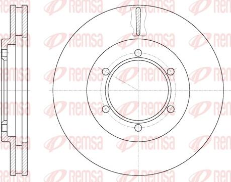 Remsa 6949.10 - Brake Disc autospares.lv