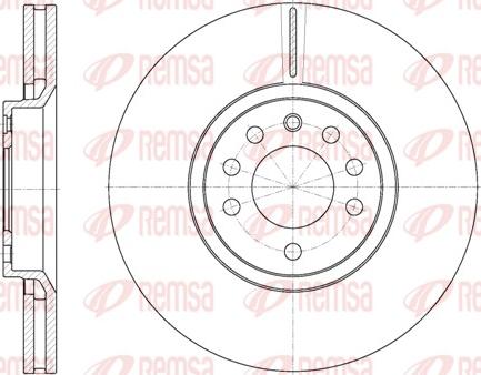 Remsa 6944.10 - Brake Disc autospares.lv