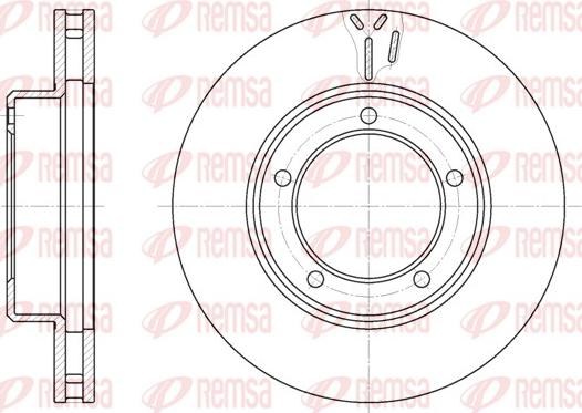 Remsa 6945.10 - Brake Disc autospares.lv