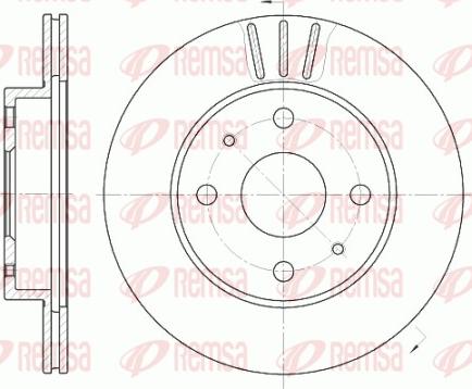 Remsa 6954.10 - Brake Disc autospares.lv