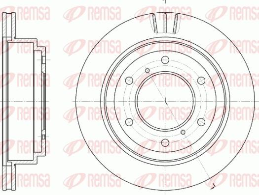 Remsa 6955.10 - Brake Disc autospares.lv