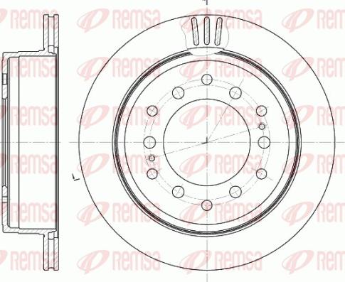 Remsa 6956.10 - Brake Disc autospares.lv