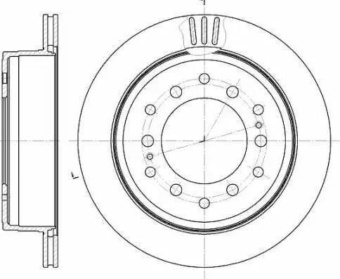 RIDER RD.2625.DF4484 - Brake Disc autospares.lv