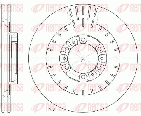 Remsa 6953.10 - Brake Disc autospares.lv