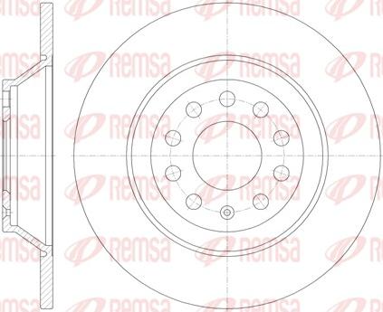 Remsa 6969.00 - Brake Disc autospares.lv