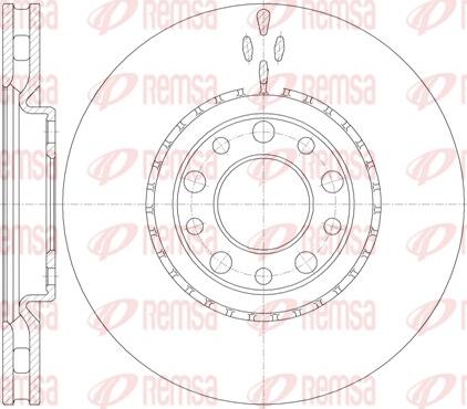 Remsa 6964.10 - Brake Disc autospares.lv