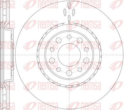 Remsa 6965.10 - Brake Disc autospares.lv