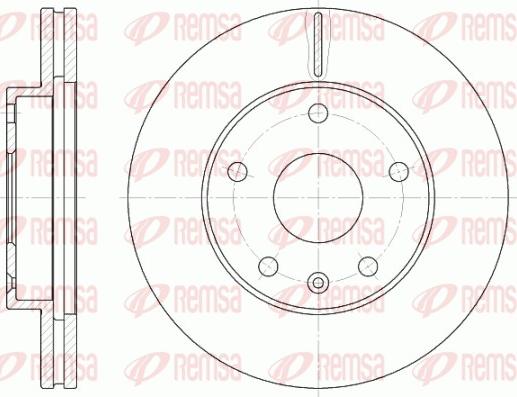 Remsa 6960.10 - Brake Disc autospares.lv