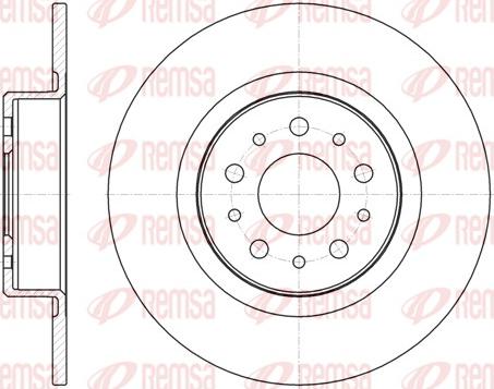 Remsa 6968.00 - Brake Disc autospares.lv